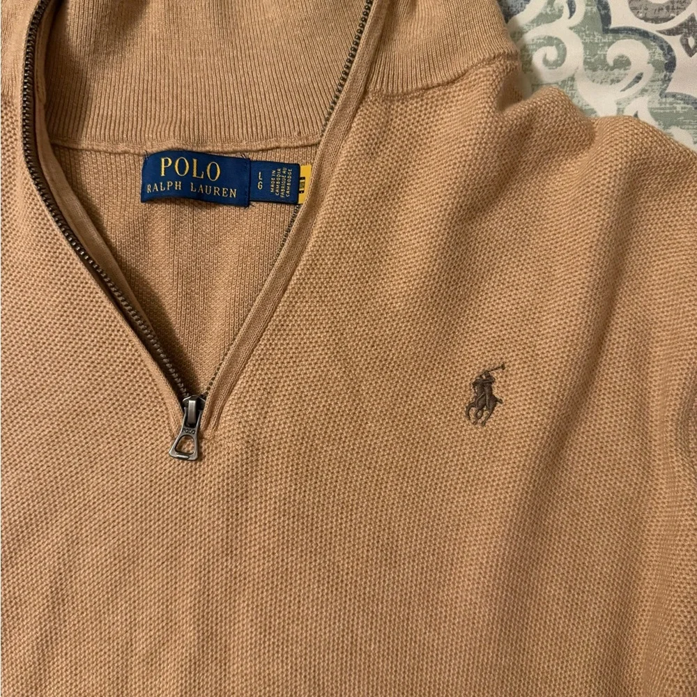 Polo Ralph Lauren 1/4 zip Sweater men’s L - Picture 4 of 5